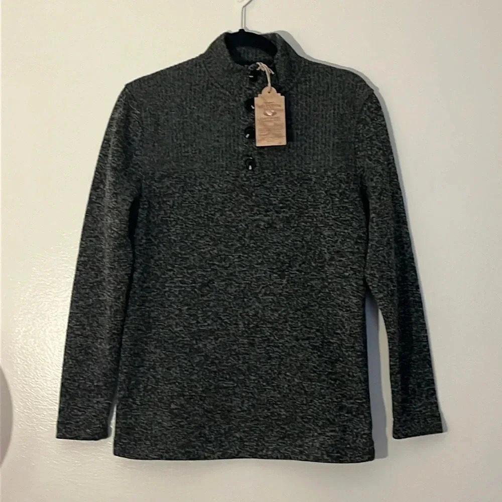 Telluride | New Pullover heather gray top sweater Men’s size S warm long sleeve